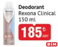 REXONA CLİNİCAL DEODORANT 150 ML